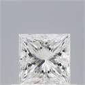 Natural Diamond 0.60 Carats, Princess with  Cut, E Color, VS2 Clarity and Certified by GIA