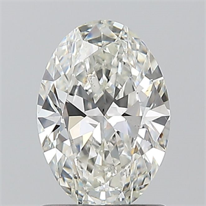 Foto Diamante Natural 1.01 quilates, Ovalado , Color H, claridad SI1 y certificado GIA de