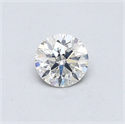 Diamante Natural 0.41 quilates, Redondo , Color I, claridad SI2 y certificado GIA