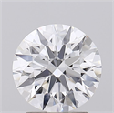 Lab Grown Diamond 2.20 Carats, Round with Ideal Cut, D Color, IF Clarity and Certified by IGI