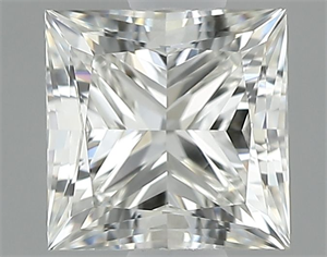 Picture of Natural Diamond 0.80 Carats, Princess with  Cut, J Color, VVS2 Clarity and Certified by GIA