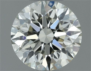 Picture of Natural Diamond 0.52 Carats, Round with Excellent Cut, M Color, VVS2 Clarity and Certified by GIA