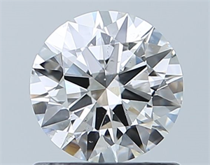 Foto Diamante Natural 0.72 quilates, Redondo , Color G, claridad SI1 y certificado GIA de