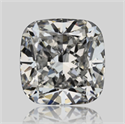 Natural Diamond 0.50 Carats, Cushion with  Cut, E Color, SI2 Clarity and Certified by GIA