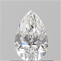 Diamante Natural 0.57 quilates, De pera , Color E, claridad VVS2 y certificado GIA