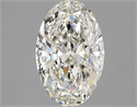 Natural Diamond 2.01 Carats, Oval with  Cut, H Color, VS1 Clarity and Certified by GIA