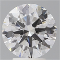 Lab Grown Diamond 3.58 Carats, Round with Ideal Cut, E Color, VVS2 Clarity and Certified by IGI