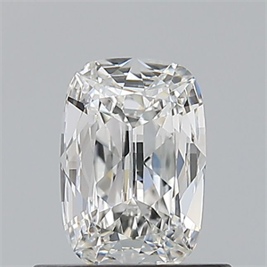 Foto Diamante Natural 0.50 quilates, Del cojín , Color F, claridad VS1 y certificado GIA de