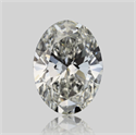 Natural Diamond 0.50 Carats, Oval with  Cut, H Color, VVS1 Clarity and Certified by GIA