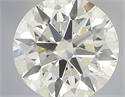 Natural Diamond 0.71 Carats, Round with Excellent Cut, J Color, VS1 Clarity and Certified by IGI
