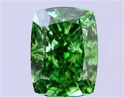 Picture of Lab Grown Diamond 2.41 Carats, CUSHION MODIFIED with  Cut, Fancy Vivid Green Color, VS1 Clarity and Certified by IGI