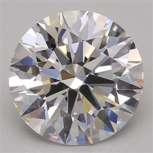 Picture of Lab Grown Diamond 2.39 Carats, Round with Excellent Cut, D Color, IF Clarity and Certified by GIA