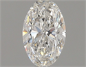 Diamante Natural 0.56 quilates, Ovalado , Color F, claridad SI1 y certificado GIA