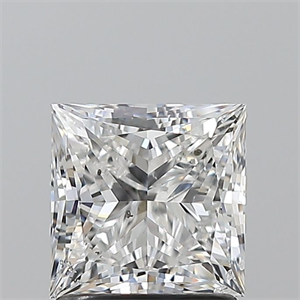 Picture of Natural Diamond 1.50 Carats, Princess with  Cut, E Color, SI2 Clarity and Certified by GIA