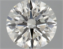 Natural Diamond 0.77 Carats, Round with Excellent Cut, H Color, VS2 Clarity and Certified by IGI