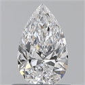 Natural Diamond 0.51 Carats, Pear with  Cut, D Color, VS2 Clarity and Certified by GIA