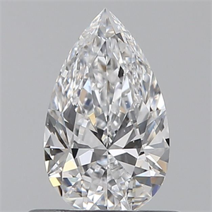 Picture of Natural Diamond 0.51 Carats, Pear with  Cut, D Color, VS2 Clarity and Certified by GIA