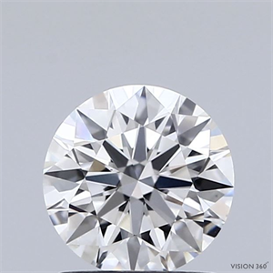 Picture of Lab Grown Diamond 1.09 Carats, Round with Ideal Cut, E Color, VS1 Clarity and Certified by IGI