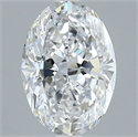 Natural Diamond 3.01 Carats, Oval with  Cut, D Color, SI1 Clarity and Certified by GIA
