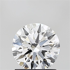 Picture of Lab Grown Diamond 1.26 Carats, Round with Ideal Cut, D Color, VVS2 Clarity and Certified by IGI