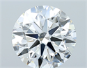 Natural Diamond 2.11 Carats, Round with Excellent Cut, G Color, VVS1 Clarity and Certified by GIA