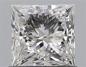 Picture of Natural Diamond 0.70 Carats, Princess with  Cut, E Color, SI1 Clarity and Certified by GIA
