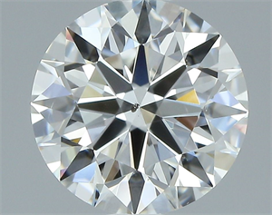 Picture of Natural Diamond 1.02 Carats, Round with Excellent Cut, G Color, SI1 Clarity and Certified by GIA