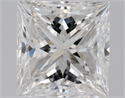 Diamante Natural 0.80 quilates, Princesa , Color D, claridad VVS1 y certificado GIA