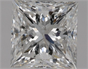 Natural Diamond 1.04 Carats, Princess with  Cut, F Color, SI2 Clarity and Certified by HRD