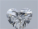 Natural Diamond 0.35 Carats, Heart with  Cut, F Color, VVS1 Clarity and Certified by GIA