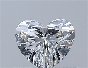 Picture of Natural Diamond 0.35 Carats, Heart with  Cut, F Color, VVS1 Clarity and Certified by GIA