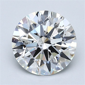 Picture of Natural Diamond 2.03 Carats, Round with Excellent Cut, G Color, SI2 Clarity and Certified by GIA