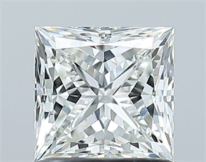 Picture of Natural Diamond 1.02 Carats, Princess with  Cut, H Color, VVS2 Clarity and Certified by GIA