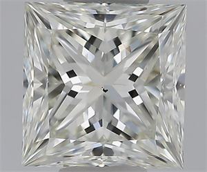 Picture of Natural Diamond 0.70 Carats, Princess with  Cut, J Color, VS2 Clarity and Certified by GIA