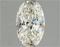 Natural Diamond 1.00 Carats, Oval with  Cut, J Color, VVS1 Clarity and Certified by GIA