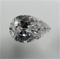 Natural Diamond 0.18 Carats, Pear with  Cut, E Color, SI1 Clarity and Certified by GIA