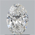 Natural Diamond 0.66 Carats, Oval with  Cut, F Color, VVS1 Clarity and Certified by GIA