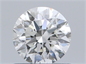 Diamante Natural 0.76 quilates, Redondo , Color H, claridad IF y certificado GIA