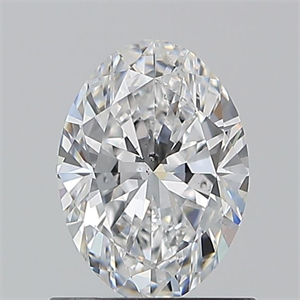 Picture of Natural Diamond 0.90 Carats, Oval with  Cut, D Color, SI1 Clarity and Certified by GIA