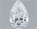 Natural Diamond 0.33 Carats, Pear with  Cut, D Color, VS1 Clarity and Certified by GIA