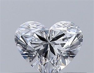 Picture of Natural Diamond 0.32 Carats, Heart with  Cut, D Color, VVS1 Clarity and Certified by GIA
