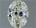 Diamante Natural 1.02 quilates, Ovalado , Color I, claridad SI1 y certificado IGI