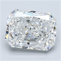 Natural Diamond 2.51 Carats, Radiant with  Cut, F Color, VVS1 Clarity and Certified by GIA