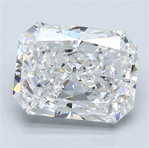 Picture of Natural Diamond 2.51 Carats, Radiant with  Cut, F Color, VVS1 Clarity and Certified by GIA