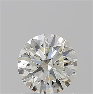 Picture of Natural Diamond 1.08 Carats, Round with Excellent Cut, K Color, VS1 Clarity and Certified by IGI