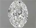 Natural Diamond 0.40 Carats, Oval with  Cut, E Color, SI1 Clarity and Certified by GIA