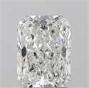 Natural Diamond 1.50 Carats, Radiant with  Cut, G Color, SI1 Clarity and Certified by GIA