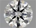 Natural Diamond 0.70 Carats, Round with Excellent Cut, J Color, SI2 Clarity and Certified by GIA