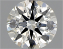 Natural Diamond 0.70 Carats, Round with Excellent Cut, J Color, SI2 Clarity and Certified by GIA