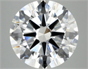 Lab Grown Diamond 6.02 Carats, Round with Ideal Cut, E Color, VVS2 Clarity and Certified by IGI